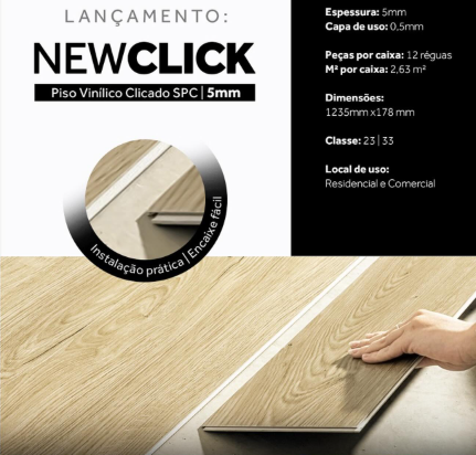 Piso vinílico Newclick