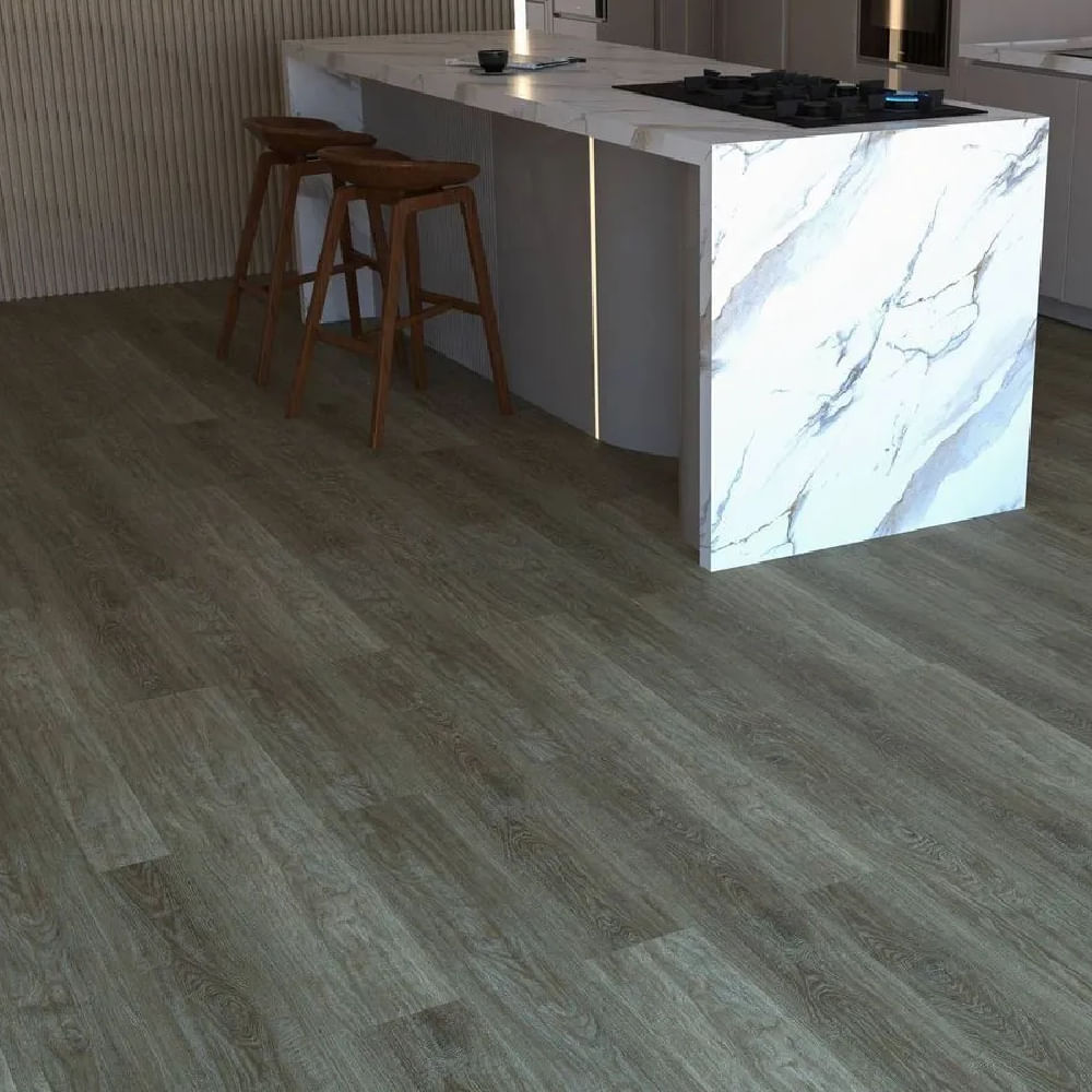 Piso vinílico em ambiente comercial