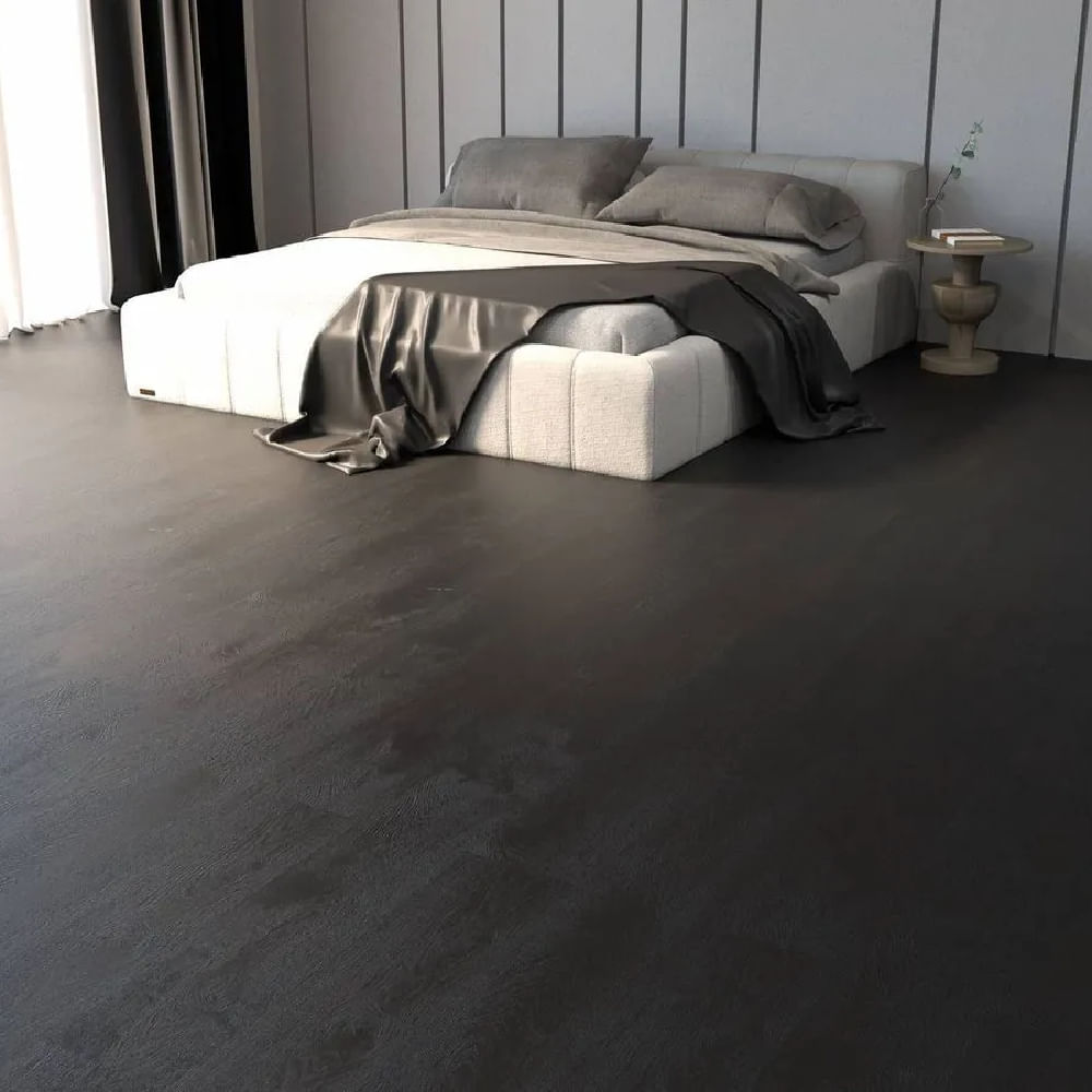 Piso vinílico com acabamento amadeirado